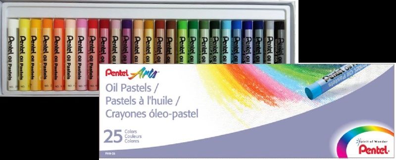 Pastel à óleo C/25 Cores Ref.PHN-25U