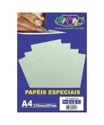 Papel Lamicote Prata A4 250g 10fls Ref:10519