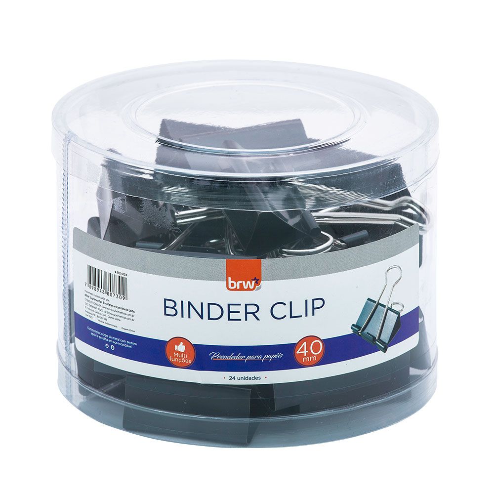 Prendedor de Papel 40mm Ref. BD4124 BRW