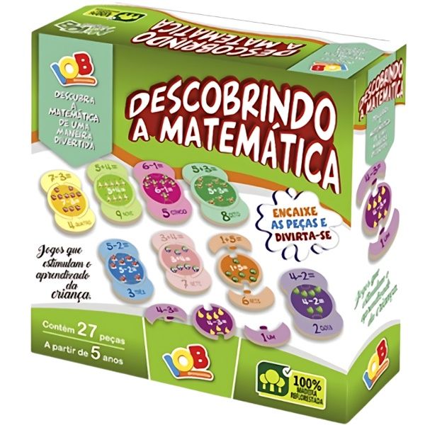 Jogo Educ. Descobrindo a Mat. c/27 Peça R...