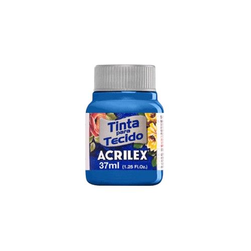 Tinta p/Tecido Fosca 37ml Ref.501 Az Turques