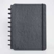 Caderno DIsko M 80F 90g Couro Black 