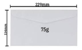 Envelope c/Janela OF 114x229 75g Ref.COF0...