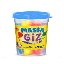 Massa Giz 100g c/6 Cores Ref.07710