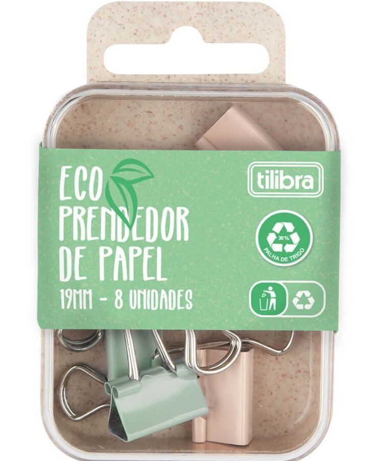 Prendedor Papel Eco 19mm Ref:346594