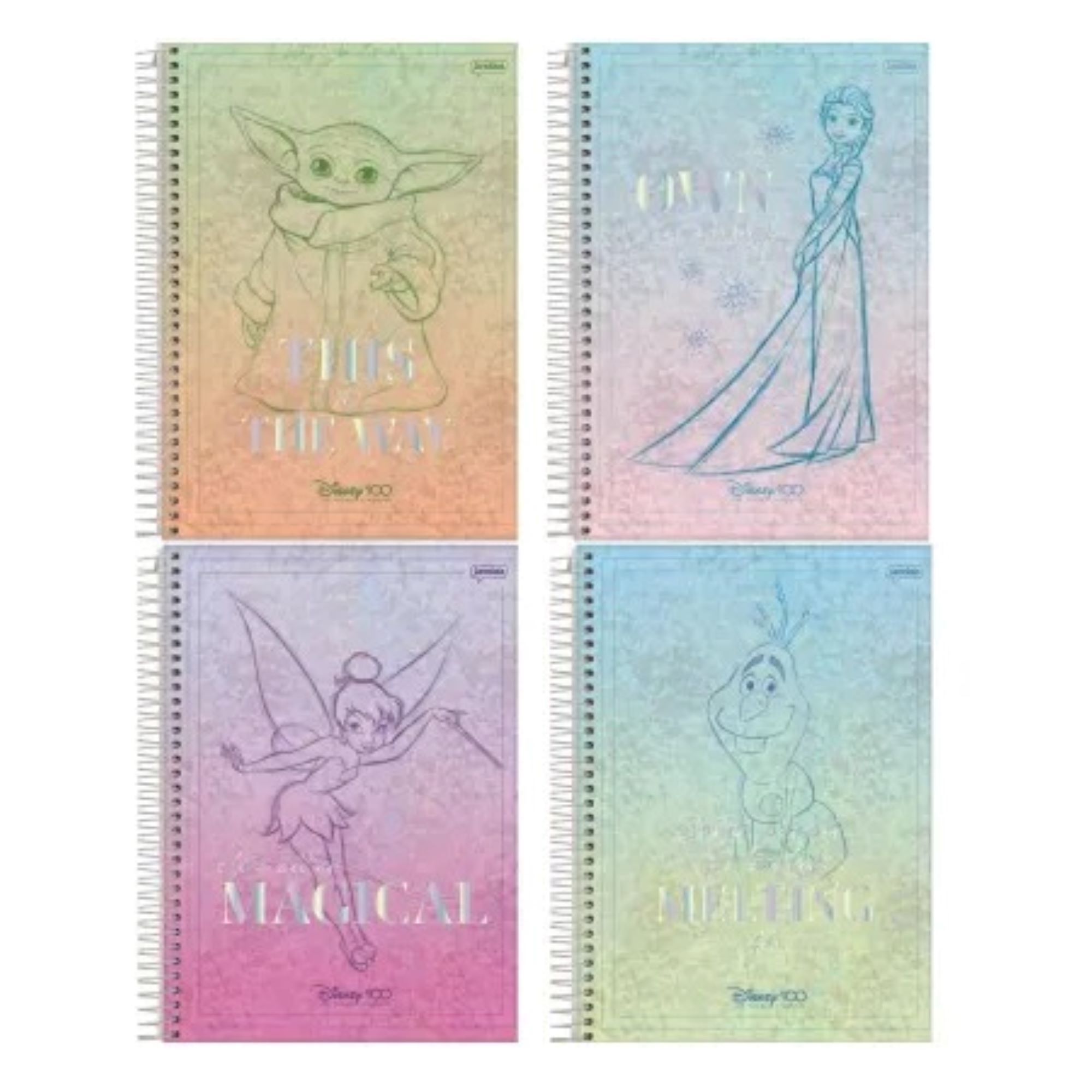 Caderno CD 10 Mat 160F Disney 100th Ref:7...