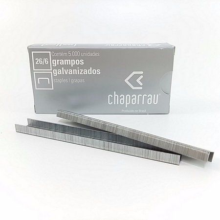 Grampo 26/6 Galvanizado c/5000Un Chaparrau