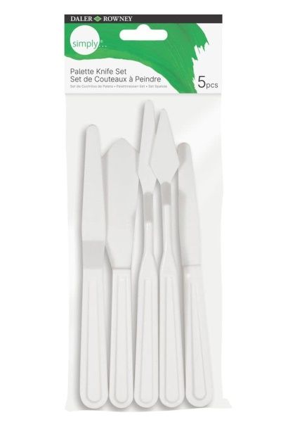 Kit Espatula Plastica p/Pintura 5Pcs Ref....