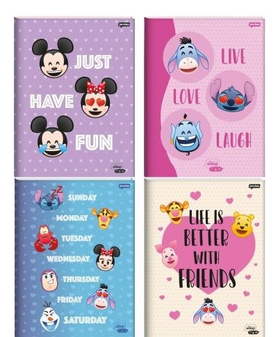 Caderno Brochurão CD 80F Disney Emoji Ref...