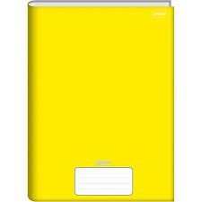 Caderno Brochurão CD 96F Stiff Amarelo Ja...