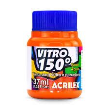 Tinta Vitro 150 Base Agua 37ml Laranja