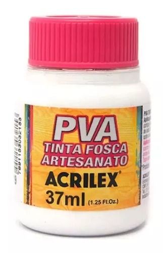 Tinta Plástica PVA 37ml Ref.519 Branco