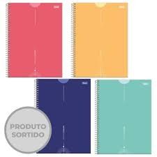 Caderno CD 160Fls 10Mat Office Color Fsc