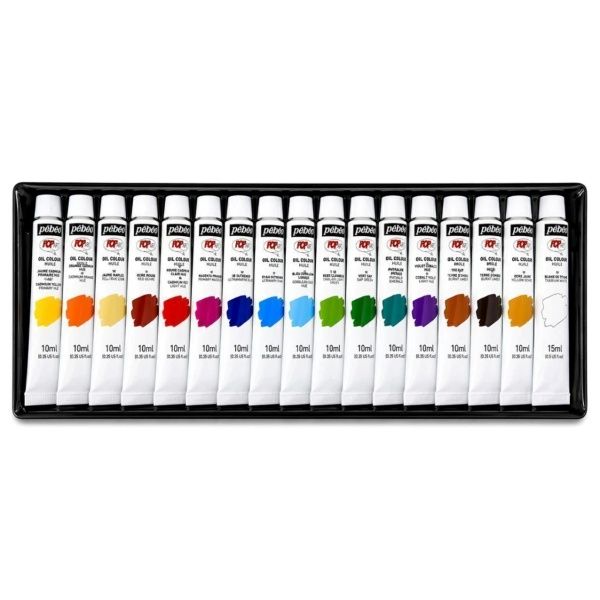 Tinta a Óleo Pebeo 17x10ml+1x15ml cores R...