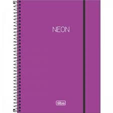 Caderno Esp. 01 Mat 80F Univ. Neon Roxo