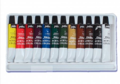 Tinta Aquarela 12 Cor 12ml Sinoart Ref.SF...