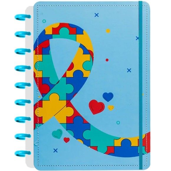 Caderno Disko M 80F 90g Amor ao Autismo 