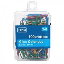 Clips 2/0 Colorido C/100un Ref.D302