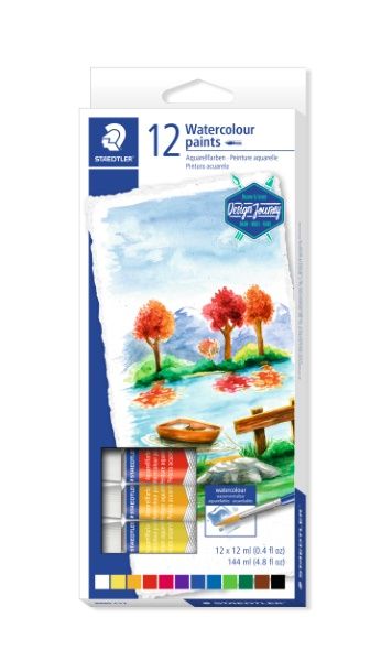 Tinta Aquarela 12 Cores Ref.8880 C12