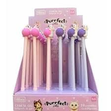 Caneta 0.5 Gel Purrfect Cats Cores Sortida