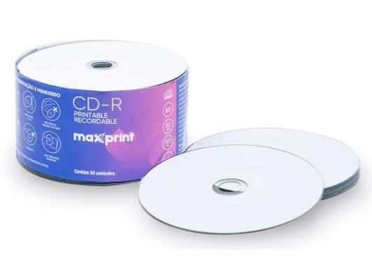 CD-R Grav. s/Capa Printable 700MB/80Min R...