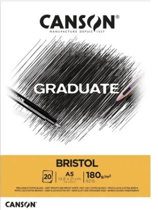 Bloco Grad. Bristol A5 180g 20F Ref.C4001...