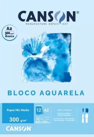 Bloco Aquarela A4 300g 12F Ref.66667180 B...