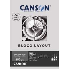 Bloco Layout Tec A4 180g 20F Ref.66667027...