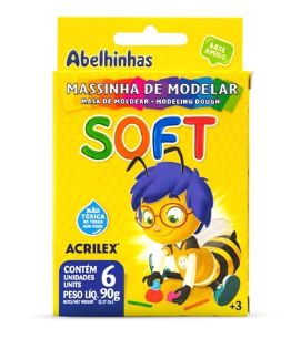 Massa de Modelar 90g 6 Cores Soft Ref.07316