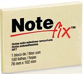 Bloco NoteFix 76x102 c/100Fls Ref.NFX7 Am...