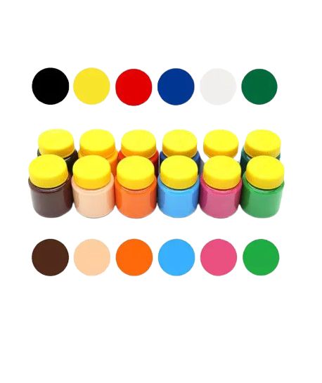 Tinta Tempera Guache 15ml 12 Cores Ref.02...