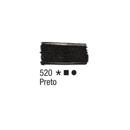 Tinta p/Tecido Fosca 37ml Ref.520 Preto