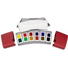 Tinta Aquarela Pastilha 12 Cor Pelikan Re...