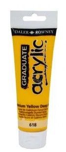 Tinta Acril. DR Graduate 120ml Amarelo Ca...