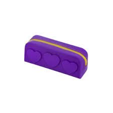 Estojo Silicone 1Ziper S2 Roxo  Ref: ET0815